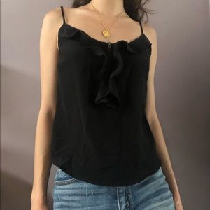 Divided Black Tank Top